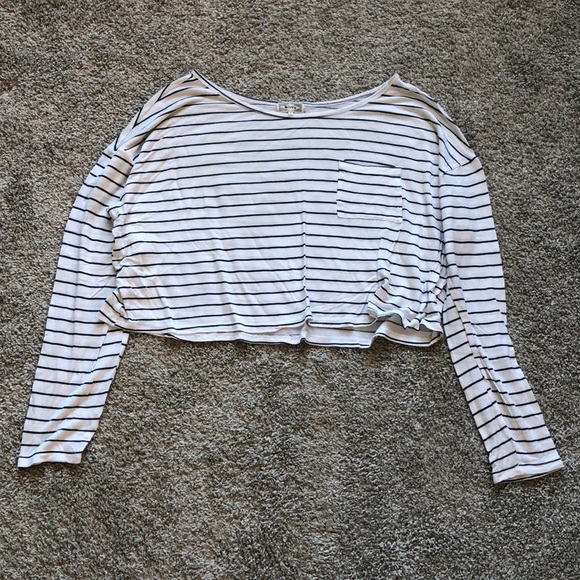 Kirra Striped Crop Top - Picture 2 of 5